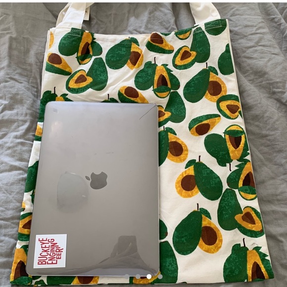 Avocado Canvas Tote Bag - Picture 3 of 4